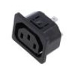 Konektor: napájecí AC zásuvka zásuvka 10A 250VAC IEC 60320