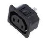 Konektor: napájecí AC zásuvka zásuvka 10A 250VAC IEC 60320