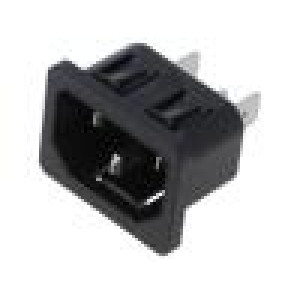 Konektor: napájecí AC zásuvka vidlice 10A 250VAC IEC 60320