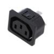 Konektor: napájecí AC zásuvka zásuvka 10A 250VAC IEC 60320