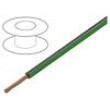 Vodič FLRY-A 1x0,35mm2 lanko Cu PVC černo-zelená 60V Třída: 5