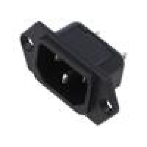Konektor: napájecí AC zásuvka vidlice 10A 250VAC IEC 60320