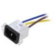 Konektor: napájecí AC zásuvka vidlice 10A 250VAC IEC 60320