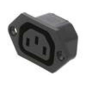 Konektor: napájecí AC zásuvka zásuvka 10A 250VAC IEC 60320