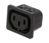 Konektor: napájecí AC zásuvka zásuvka 10A 250VAC IEC 60320