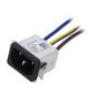 Konektor: napájecí AC zásuvka vidlice 10A 250VAC IEC 60320
