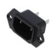 Konektor: napájecí AC zásuvka vidlice 10A 250VAC IEC 60320
