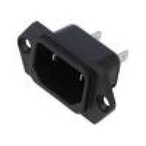 Konektor: napájecí AC zásuvka vidlice 10A 250VAC IEC 60320