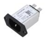 Konektor: napájecí AC zásuvka vidlice 6A 250VAC IEC 60320