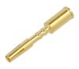 Kontakt zásuvka zlacený 0,75÷1,5mm2 krimpovací na kabel