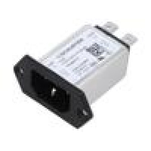 Konektor: napájecí AC zásuvka vidlice 10A 250VAC IEC 60320