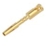 Kontakt zásuvka zlacený 0,75÷1,5mm2 pájení na kabel