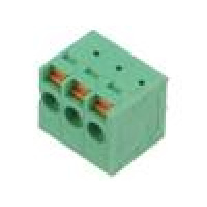 Svorkovnice do plošného spoje 5mm póly: 3 na PCB 0,75÷2,5mm2