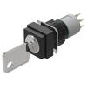 Přepínač: otočný s klíčem 16mm Stab.pol: 2 NO x2 pol: 2 51
