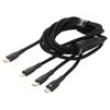 Kabel USB 2.0 1,5m černá 100W 3,5A