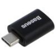 Adaptér USB 3.2 Gen 2 USB A zásuvka,USB C vidlice černá