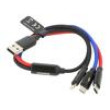 Kabel High Speed,USB 2.0 0,3m černá textilní