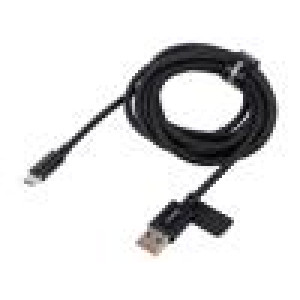 Kabel High Speed,USB 2.0 USB A vidlice,USB C vidlice 2m 100W