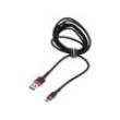 Kabel High Speed,USB 2.0 2m černá textilní 1,5A