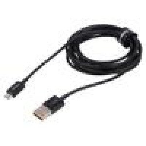 Kabel High Speed,USB 2.0 USB A vidlice,USB B micro vidlice