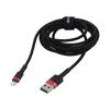 Kabel High Speed,USB 2.0 2m černá textilní 1,5A