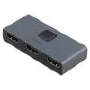 Rozbočovač HDMI 1.4 Podpora: 4K šedá Vst: HDMI zásuvka
