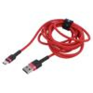 Kabel High Speed,USB 2.0 USB A vidlice,USB C vidlice 2m 2A