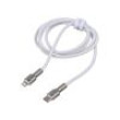 Kabel High Speed,USB 2.0 1m bílá textilní 20W