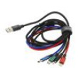 Kabel High Speed,USB 2.0 1,2m černá textilní 3,5A