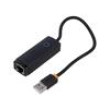 Adaptér USB na Fast Ethernet 10/100Mbps černá Mat.těl: ABS