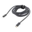 Kabel vidlice Apple Lightning,USB C vidlice 2m šedá textilní