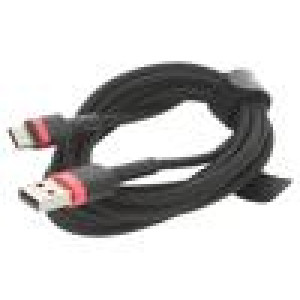 Kabel High Speed,USB 2.0 USB A vidlice,USB C vidlice 2m 2A