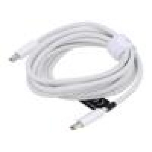 Kabel High Speed,USB 2.0 USB C vidlice,z obou stran 2m bílá