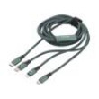 Kabel High Speed,USB 2.0 1,5m zelená textilní 20W