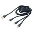 Kabel USB 2.0 1,2m modrá 100W 6A
