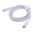 Kabel vidlice Apple Lightning,USB C vidlice 2m bílá 20W
