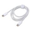 Kabel High Speed,USB 2.0 USB C vidlice,z obou stran 1m bílá