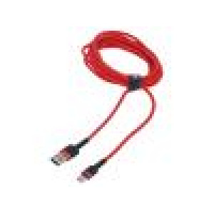 Kabel High Speed,USB 2.0 USB A vidlice,USB C vidlice 3m 2A
