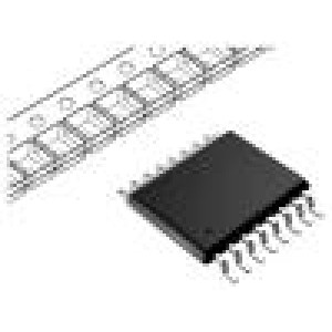 TXU0104PWR IC: číslicový převodní napětí logických úrovní Ch: 4