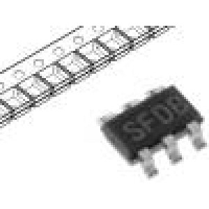 LM2734XMK/NOPB Měnič DC-DC PWM controller, step down Uvst:3-20V 1A SOT23-6