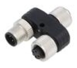 M12 adapter FY-M12D-04F-M12D-04F-Q-0100