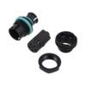 TH385 Mini Plug connector panel-mounted 5p Screw M20 IP68