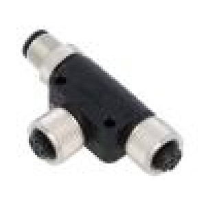 M12 adapter FT-M12B-05F-M12B-05M-K5-0200