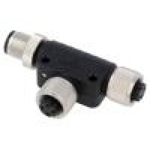 M12 adapter FT-M12D-04F-M12D-04M-K4-0200