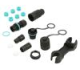 TH384 KIT Mini Plug & Socket connector 5p Screw D5-12 IP66/I