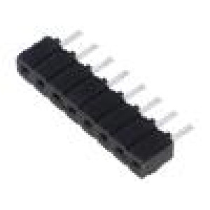 Konektor: kolíkové zásuvka PIN: 8 2,54mm pocínovaný THT přímý