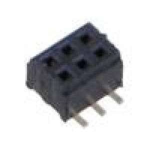 Konektor: plošný spoj-plošný spoj zásuvka PIN: 6 1mm CLM SMT