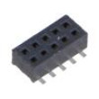 Konektor: kolíkové zásuvka PIN: 10 1,27mm zlacený SMT zásuvka