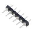 Konektor: kolíkové vidlice PIN: 6 2,54mm pocínovaný THT přímý