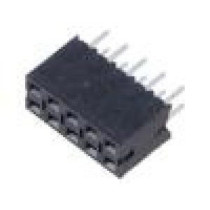 Konektor: kolíkové zásuvka zásuvka PIN: 10 přímý 2,54mm THT